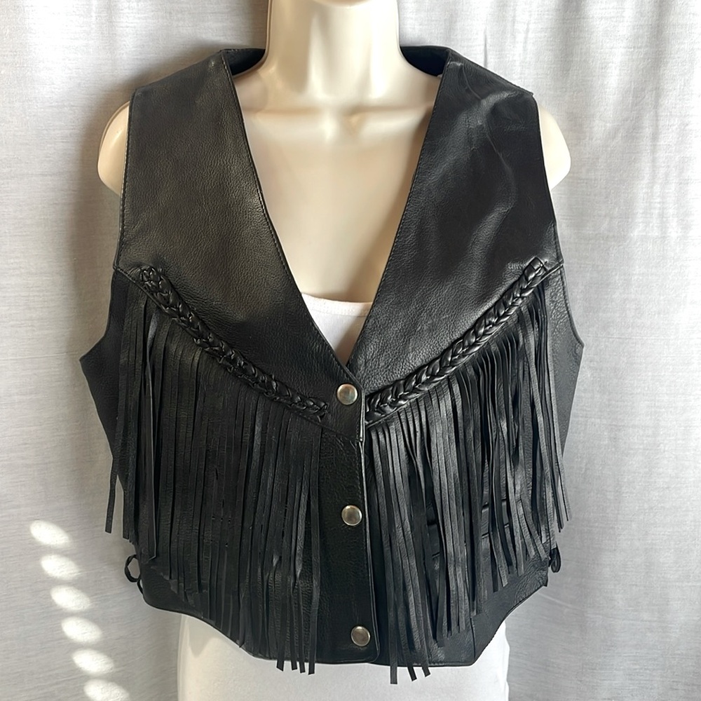 Leather vest size medium
